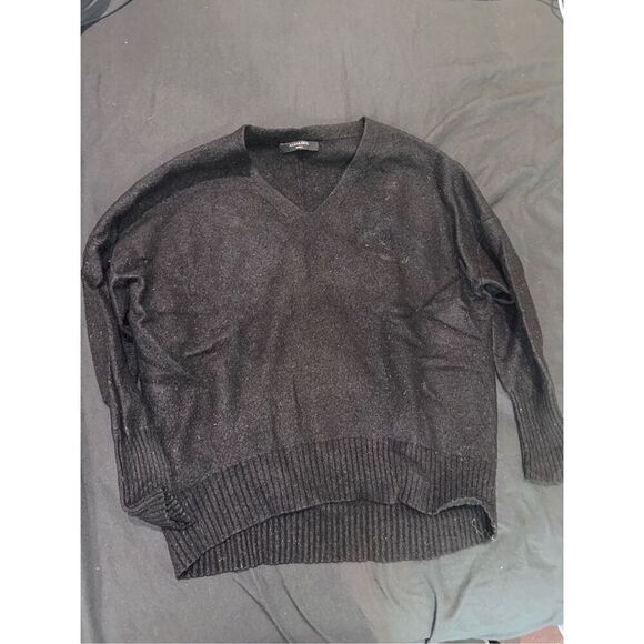 Size S cashmere sweater black womens all saints long sleeve - Picture 1 of 4